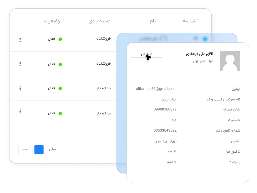 اسکریپت Worksuite CRM فارسی اتوماسیون جامع CRM , HRM, ERP 5 ارتباط با مشتری